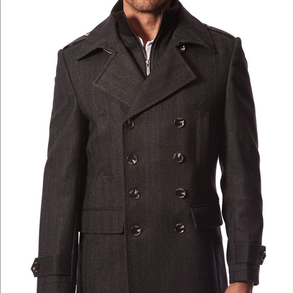 7 Diamonds Glasgow Grey Peacoat